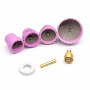 4 Buses tamis Jumbo gros diamètre pour poste à souder TIG type Furick cup