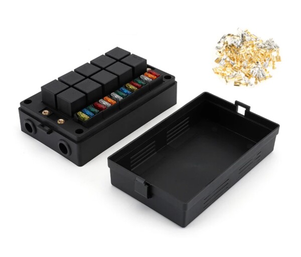 Kasten mit 10 Relais + 18 Sicherungen für eine komplette 12-Volt-Elektroinstallation – Bild 9