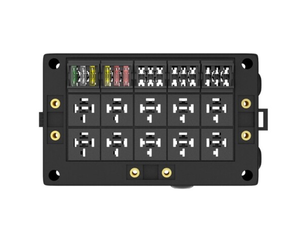 Kasten mit 10 Relais + 18 Sicherungen für eine komplette 12-Volt-Elektroinstallation – Bild 3