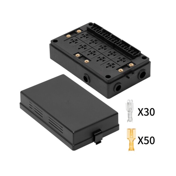 Kasten mit 10 Relais + 18 Sicherungen für eine komplette 12-Volt-Elektroinstallation – Bild 6