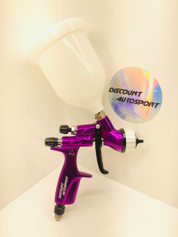pistolet à peinture à l'eau vernis brillant direct hvlp carrossiers peintres violet 2