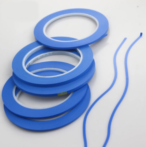 7 nastri di mascheratura in vinile ultrasottile da 1,5 a 6 mm per la verniciatura della carrozzeria, le tubature e il tuning