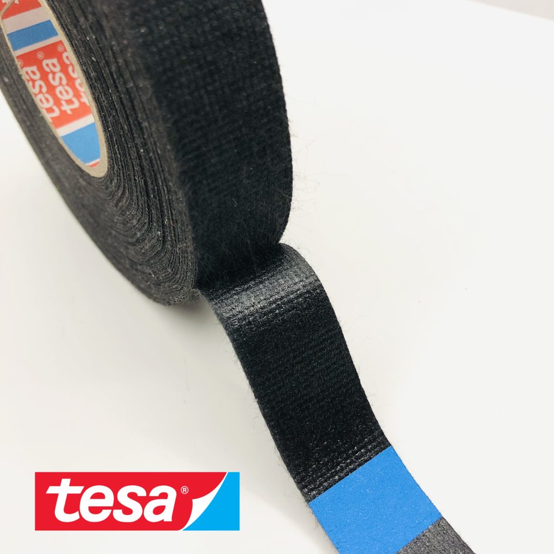 Tesa 51608 Ruban pour câbles – Film PET - Noir – 19 mm x 15 m