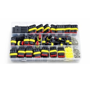 Mallette Connecteurs AMP Superseal 300 Pièces – Étanches IP67 – 1 à 4 Voies – Kit Électrique Automobile Agricole Complet