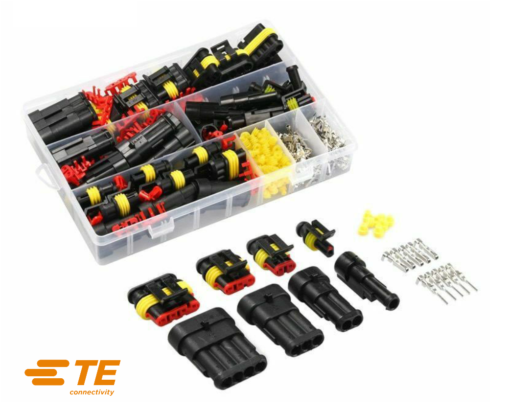 Kit assortiment de connecteurs electriques automobile étanche 3 pôles - 14  pcs CONNECT 37228