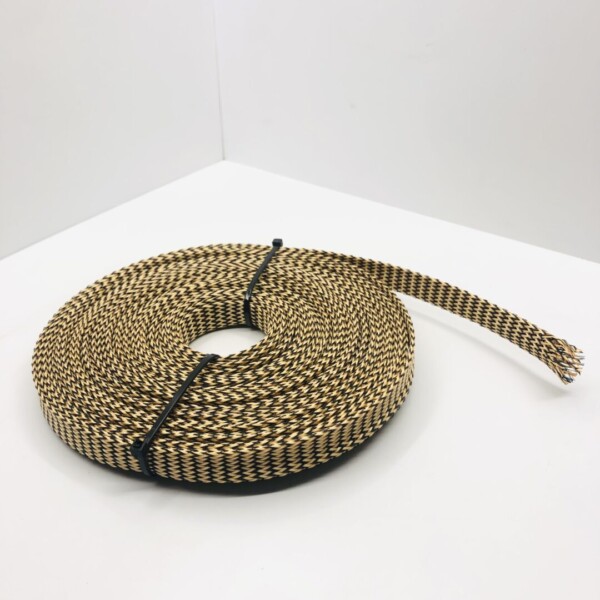 Conducto eléctrico trenzado elástico con aspecto de "Kevlar de carbono" Diámetro de 6 a 14 mm Longitud 5 metros - Imagen 2
