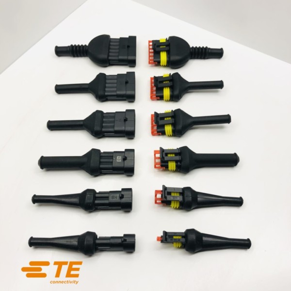 Protezione impermeabile per connettori elettrici AMP Superseal Tyco da 2 a 6 vie, JPT - immagine 4
