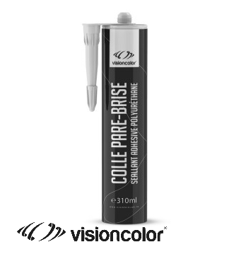 Colle à pare brise polyuréthane noir 310ml Vision Color - Discount AutoSport