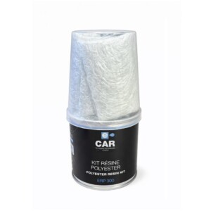 Complete Fibreglass Repair Kit - Polyester resin + Hardener + Fabric - Body Repair