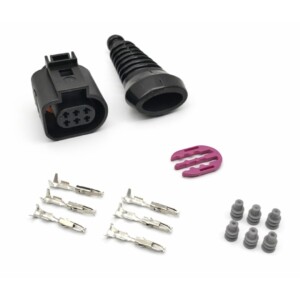 Connecteur électrique sonde lambda Bosch LSU 4.9 – réf. 0258017025 – pins, joints et boot étanche inclus