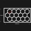 Lámpara led hexagonal Panal de abejas 2,4m x 4,8m 550W 6500k 230V Detailing Garage Barber - Imagen 11