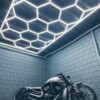 Lámpara led hexagonal Panal de abejas 2,4m x 4,8m 550W 6500k 230V Detailing Garage Barber - Imagen 10