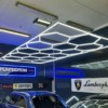 Lámpara led hexagonal Panal de abejas 2,4m x 4,8m 550W 6500k 230V Detailing Garage Barber - Imagen 9