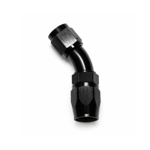 AN 4 Raccordo a 45°, nero, per tubo cruscotto AN4