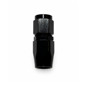 Raccord Dash AN6 Femelle Droit Noir – Aluminium CNC Swivel – JIC 9/16"-18 UNF – Haute Pression 60 Bars – Durite Aviation