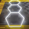 Sechseckige LED-Leuchte Waben-Deckenleuchte 3M x 1.2M LED 130W 6500k Detailing Garage Barber – Bild 6