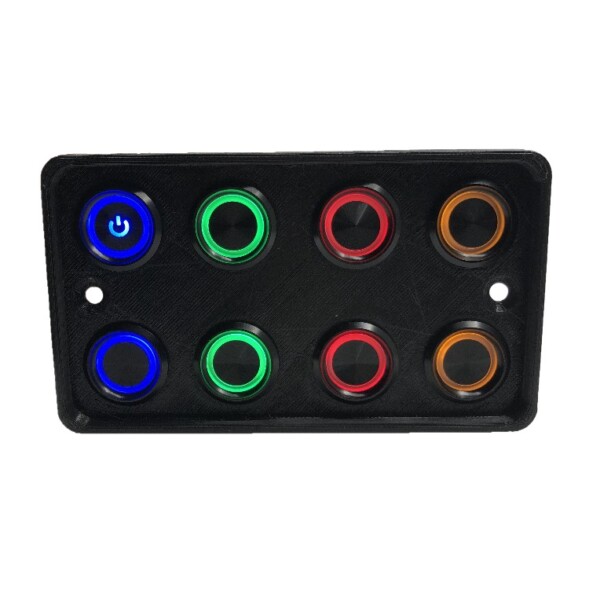 Panel de interruptores redondo PDM look "Panel de interruptores" 25 amperios 12 voltios Discount Autosport 3D Printed - Imagen 4
