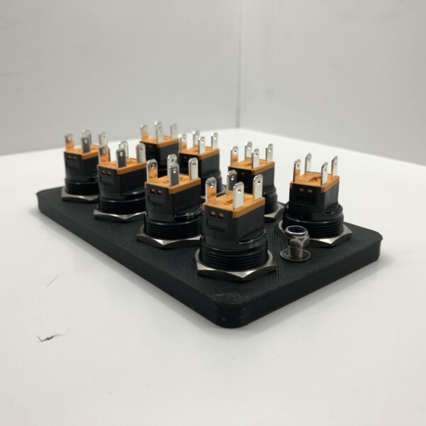 Panel de interruptores redondo PDM look "Panel de interruptores" 25 amperios 12 voltios Discount Autosport 3D Printed - Imagen 8