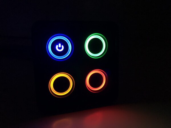 4 pannelli di interruttori rotondi PDM look "Switch Panel" 25 ampere 12 volt Discount Autosport 3D Printed - immagine 7