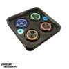 4 pannelli di interruttori rotondi PDM look "Switch Panel" 25 ampere 12 volt Discount Autosport 3D Printed - immagine 3