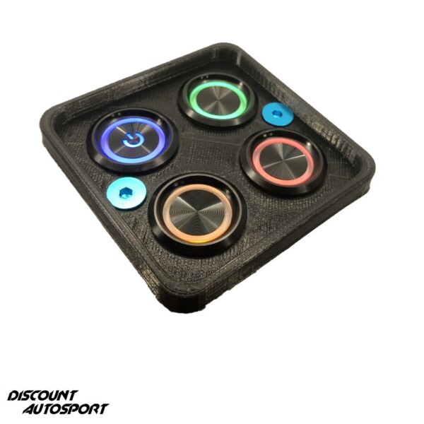 4 pannelli di interruttori rotondi PDM look "Switch Panel" 25 ampere 12 volt Discount Autosport 3D Printed - immagine 3