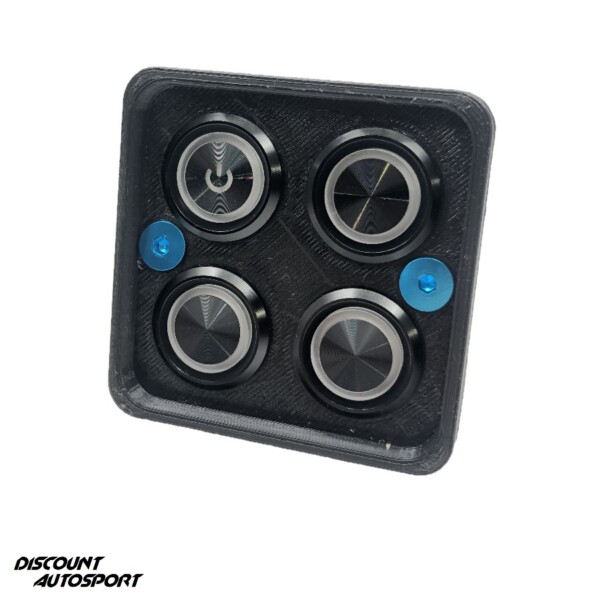 4 pannelli di interruttori rotondi PDM look "Switch Panel" 25 ampere 12 volt Discount Autosport 3D Printed - immagine 4