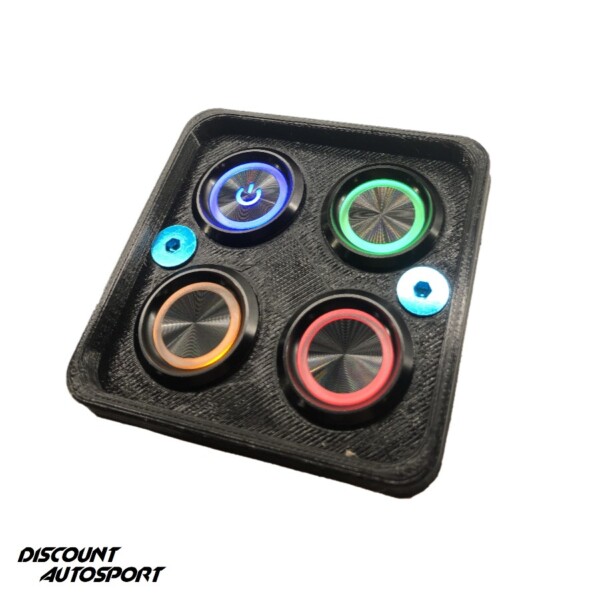 4 pannelli di interruttori rotondi PDM look "Switch Panel" 25 ampere 12 volt Discount Autosport 3D Printed - immagine 6
