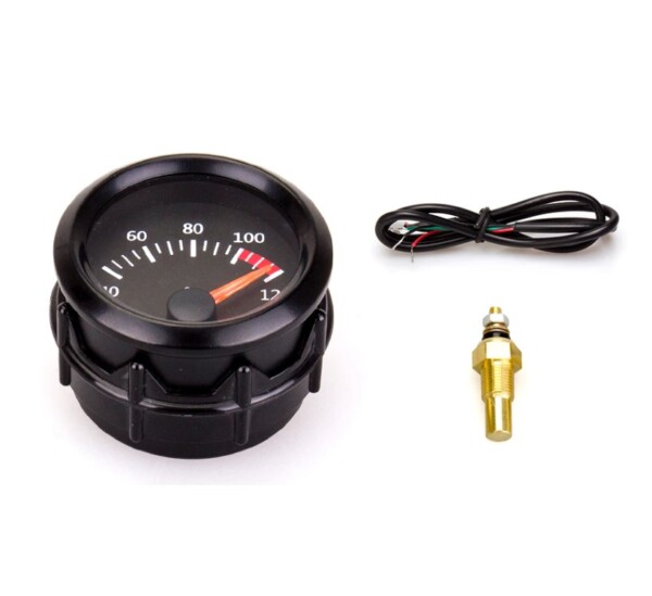 Manometer für Wassertemperatur 40° bis 120°C mit 1/8 Sonde, Durchmesser 52mm Discount Autosport – Bild 2