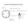 Manometer für Wassertemperatur 40° bis 120°C mit 1/8 Sonde, Durchmesser 52mm Discount Autosport – Bild 3