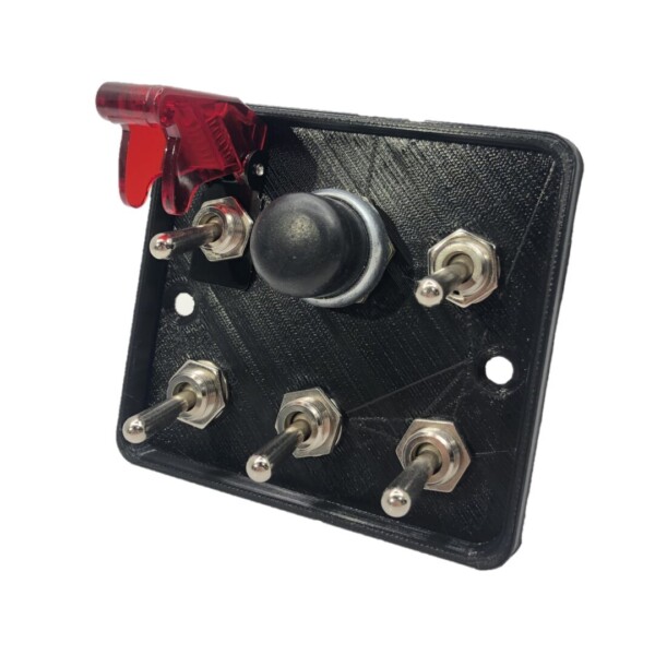 Scheda di avviamento 6 interruttori 25 ampere 12 volt Discount Autosport 3D Printed