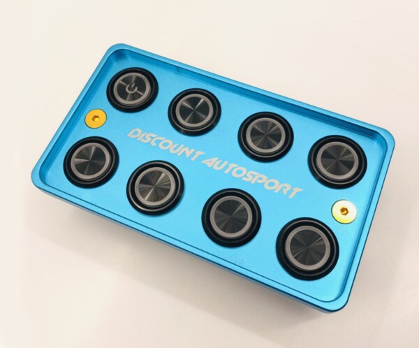Piastra di avviamento CNC blu 8 interruttori rotondi in alluminio Look PDM "Pannello interruttori" 25 ampere 12 volt - immagine 6