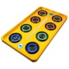 Piastra di avviamento in oro CNC 8 interruttori rotondi in alluminio Look "Switch Panel" PDM 25 ampere 12 volt - immagine 5