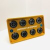 Piastra di avviamento in oro CNC 8 interruttori rotondi in alluminio Look "Switch Panel" PDM 25 ampere 12 volt - immagine 7