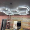 Hexagon LED light Honeycomb ceiling lamp garage 230V 3.1m x 2.2m 350W 6500k detailing - Image 2
