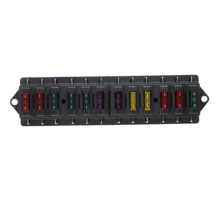 Bloc De Fusibles à 6 Voies, Porte-fusible à Lame ATC ATO, Boîte à Fusibles étanche 12V-24V DC, Panneau De Fusibles Avec Indicateur LED Pour Automobile