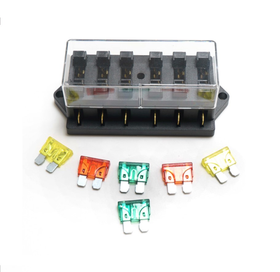 Porte-fusibles pour 2x 6 circuits électriques