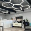 Hexagon LED light Honeycomb ceiling lamp garage 230V 3.1m x 2.2m 350W 6500k detailing - Image 5