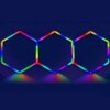Sechseckige LED-Leuchte Waben-Deckenleuchte mehrfarbig RGB 230V 2,5m x 1m 40 W 6500 K Detailing Garage Barber