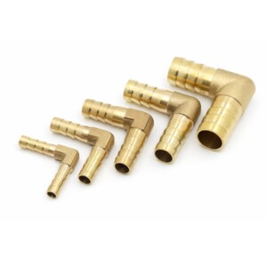 Coude laiton 90° pour durite 4 à 19mm – raccord carburant huile liquide de refroidissement