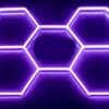 Lámpara led hexagonal Panal de abejas multicolore RGB 2.5m x 2.4m 65W 230V Detailing Garage Barber - Imagen 7