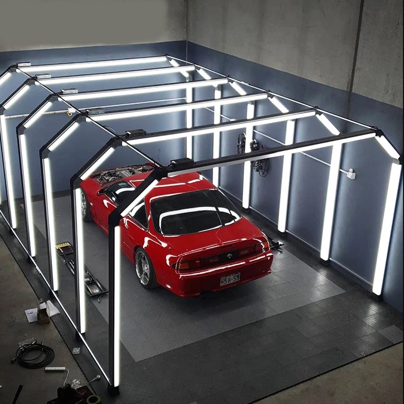 Tunnel LED 1500W 5M x 4M x 2.61M Garage et atelier carrosserie