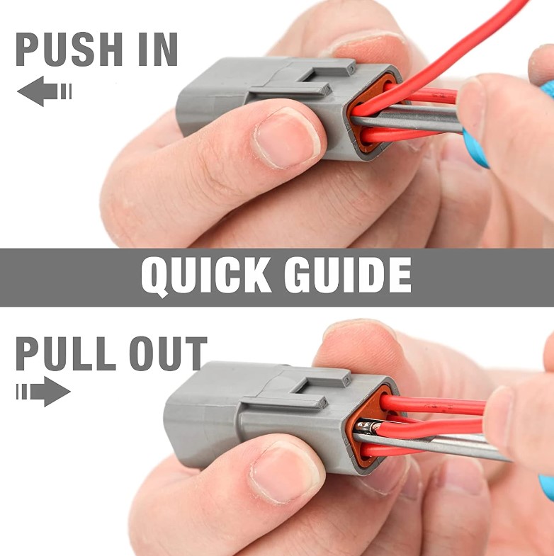 Extracteur de cosses et pins Deutsch DT pour connecteur électrique