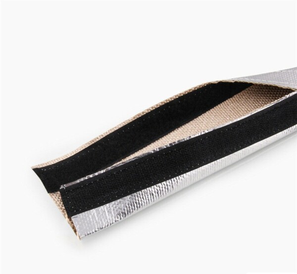 600°C rayado / velcro manguito ignífugo de fibra de vidrio diámetro 10 a 40mm Longitud 1M - Imagen 3
