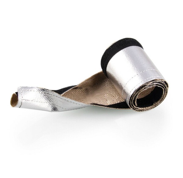 600°C rayado / velcro manguito ignífugo de fibra de vidrio diámetro 10 a 40mm Longitud 1M - Imagen 2