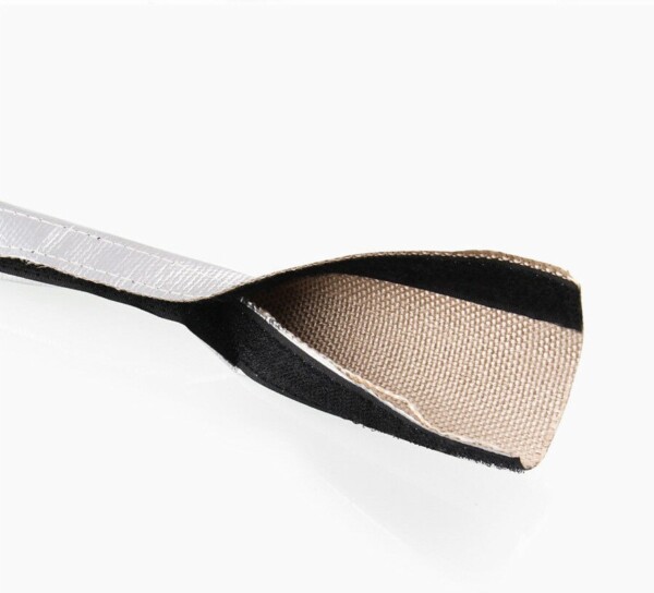 600°C rayado / velcro manguito ignífugo de fibra de vidrio diámetro 10 a 40mm Longitud 1M