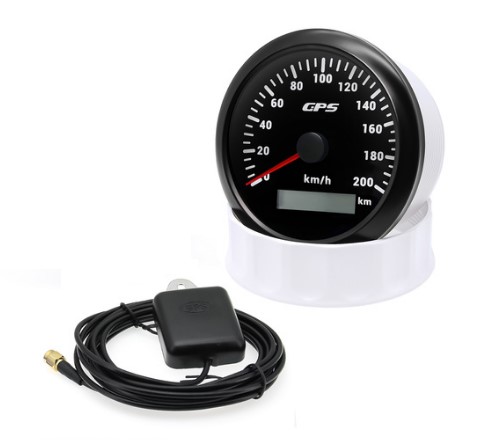 Manomètre compteur de vitesse GPS 200km/h + Antenne kit complet 12Volts -  Discount AutoSport