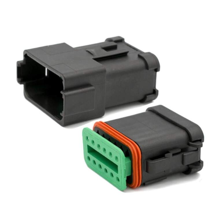 Connecteurs électrique Deutsch DT Noirs 2 à 12 voies 12V 15 ampères