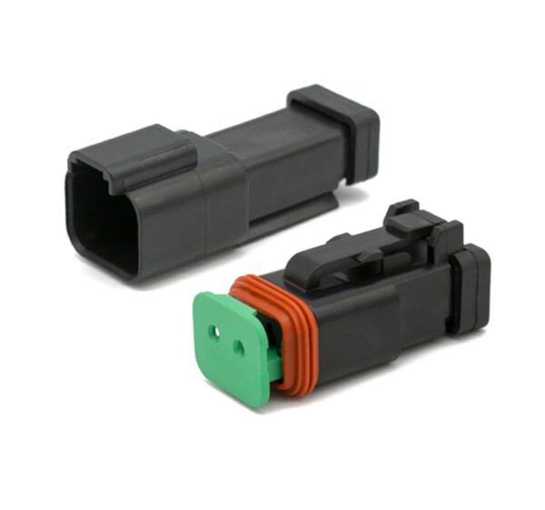 Conectores eléctricos Deutsch DT Negro 2 a 12 vías 12V 15 amperios impermeable IP67 - Imagen 4