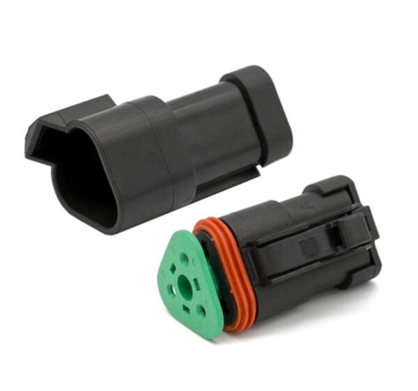 Conectores eléctricos Deutsch DT Negro 2 a 12 vías 12V 15 amperios impermeable IP67 - Imagen 5