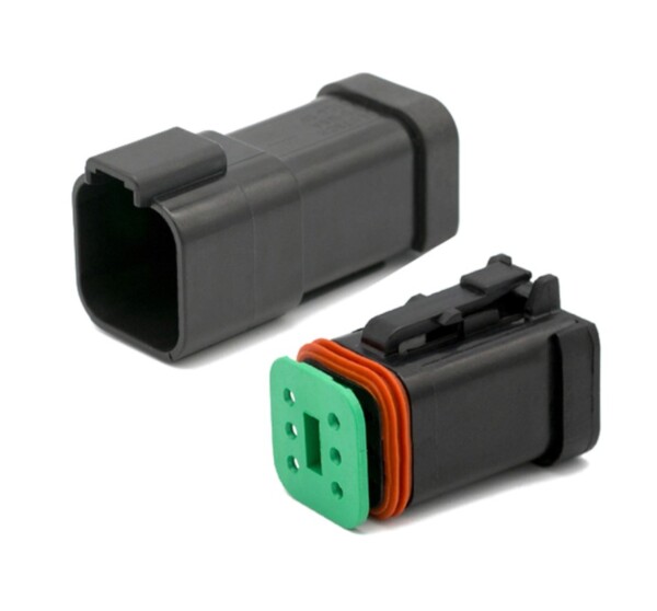 Conectores eléctricos Deutsch DT Negro 2 a 12 vías 12V 15 amperios impermeable IP67 - Imagen 7